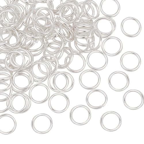 PH PandaHall 100 Stück 925 offene Biegeringe Mit Sterling Silber Beschichtung 6mm O Ring Verbinder Schmuckherstellung Kreisverschluss Verbindungsringe Mini Ring Verbinder Für Schmuckhandwerk von PH PandaHall