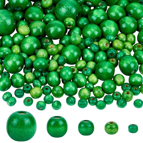 PH PandaHall 1005 Stück 5 Größen Grüne Holzperlen Winzige Bemalte Holzperlen Abstandsperlen Für Armbänder Basteln Makramee Weihnachtsbaum Party Dekor 6~20mm PH PandaHall 1005 Stück 5 Größen Grüne Holzperlen Winzige Bemalte Holzperlen Abstandsperlen Für Armbänder Basteln Makramee Weihnachtsbaum Party Dekor 6~20mm von PH PandaHall
