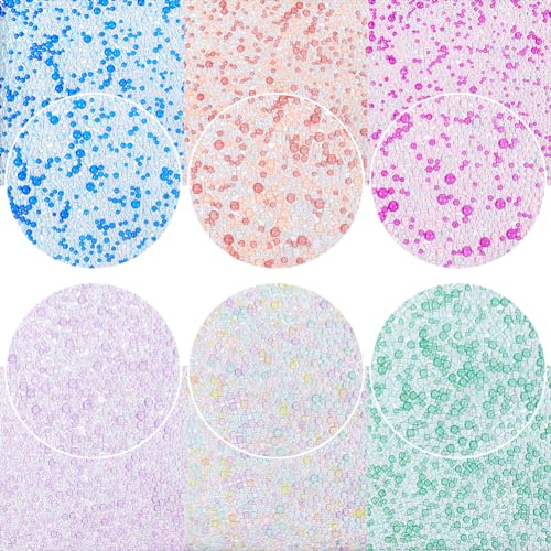 PH PandaHall 180g UV Harz Blasenperlen ohne Loch Perlen 1,3 2,8mm runde Glasperlen winzige Perlen Tropfenblasenperlen Saatperlen für Shaker Harzschmuckherstellung Nageldekoration von PH PandaHall