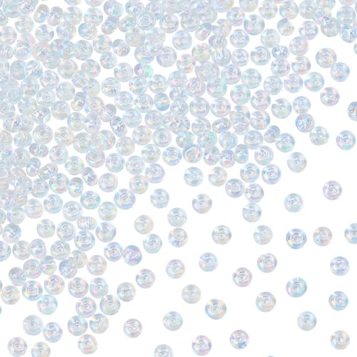 PH PandaHall 3000 Stück 3mm Glasperlen 8/0 Mini Spacer Perlen Transparente Farbe Regenbogenfarben Perlen Taillenperlen Für Armbänder Ohrringe Halsketten Schlüsselketten 1mm Loch PH PandaHall 3000 Stück 3mm Glasperlen 8/0 Mini Spacer Perlen Transparente Farbe Regenbogenfarben Perlen Taillenperlen Für Armbänder Ohrringe Halsketten Schlüsselketten 1mm Loch von PH PandaHall