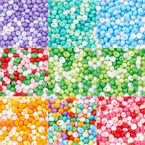 PH PandaHall 640 Stück 8 Bonbonfarbene Tropfenperlen 5mm Glasperlen Mini Tropfenperlen Abstandshalter Für Armbänder Halsketten Schmuckherstellung DIY Bastelarbeiten Loch: 1mm PH PandaHall 640 Stück 8 Bonbonfarbene Tropfenperlen 5mm Glasperlen Mini Tropfenperlen Abstandshalter Für Armbänder Halsketten Schmuckherstellung DIY Bastelarbeiten Loch: 1mm von PH PandaHall