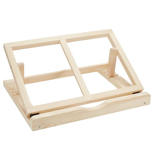 PH PandaHall Brettständer mit 3 verstellbaren Neigungswinkeln, 39,9 x 31,8 cm, Holzstaffelei, großer Holzhalter, tragbarer Holzständer, horizontale Holzhalterung für Tisch, Erwachsene, Aktivitäten, von PH PandaHall