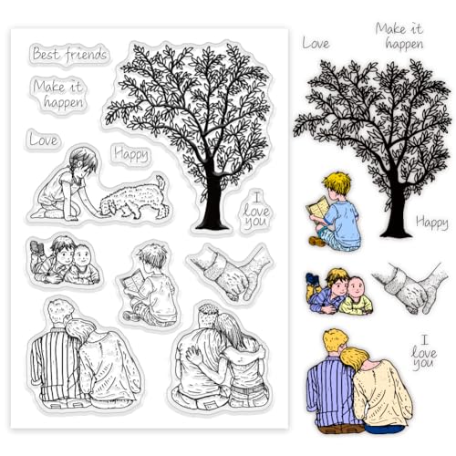 PH PandaHall Love Silikon Stempel Transparente Stempel Mit Dem Aufdruck “Friendship“ – Bastelstempel Für DIY Scrapbooking Kartenherstellung Kunsthandwerk Stempeln von PH PandaHall