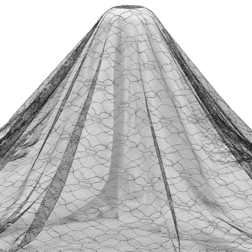 PH PandaHall Schwarzer bestickter Spitzenstoff, 2,2 m, graues Totenkopf-Muster, Netzstoff, 162,6 cm breit, Halloween-Themen-Dekorationen, Spitzenstoffe für DIY-Kleid, Bekleidungszubehör PH PandaHall Schwarzer bestickter Spitzenstoff, 2,2 m, graues Totenkopf-Muster, Netzstoff, 162,6 cm breit, Halloween-Themen-Dekorationen, Spitzenstoffe für DIY-Kleid, Bekleidungszubehör von PH PandaHall