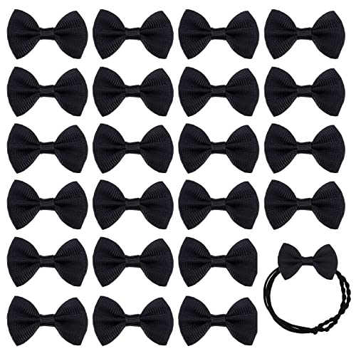 PandaHall 120 Stück Mini-Bandschleifen Schwarze Fliegen Twist Ties Schleife Zum Basteln Schleifen Zum Nähen Babyparty Geschenkverpackung Party Schleife Geschenkboutique Verschönerung von PH PandaHall