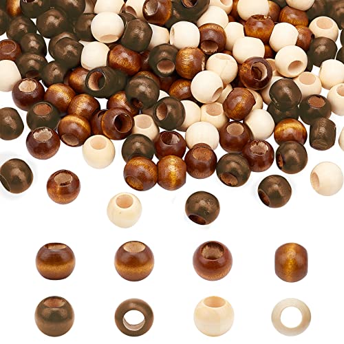 PandaHall 150pcs 20mm Holzperlen, 3 Farben Rondelle Holzperlen Holz Spacer Perlen Holz Lose Perlen Mit 10mm Großem Loch Für DIY Schmuck Handwerk Handgemachte Perlen Girlanden Wandbehang Dekor von PH PandaHall