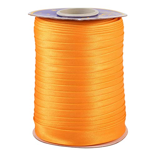 PandaHall 70 Yards Gold doppelt gefaltetes Schrägband 1,6 cm einseitiges Polyester-Satinband zum Nähen, Nähen, Binden, Kleiderherstellung von PH PandaHall