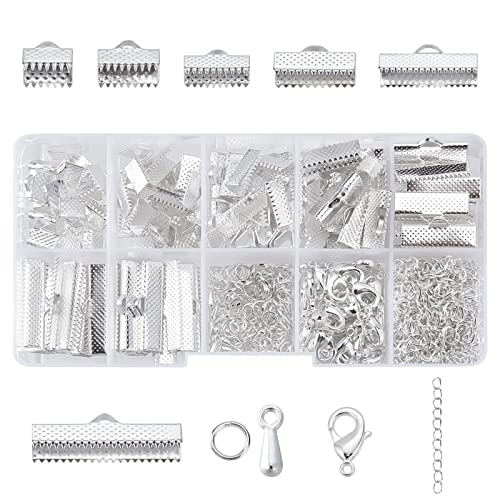 PandaHall Elite 500 Stücke Schmuck DIY Basteln Set Bandklemme Karabinerverschluss Jump Ringe von PH PandaHall