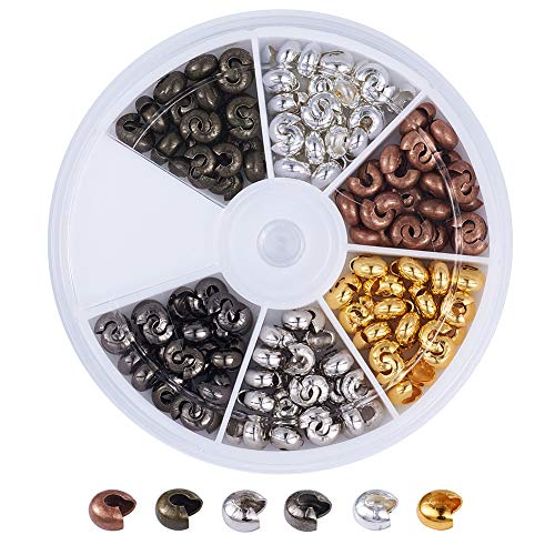 PandaHall Quetschperlen aus Messing, 6 Farben, 5 mm-210 Stück. PandaHall Quetschperlen aus Messing, 6 Farben, 5 mm-210 Stück. von PH PandaHall