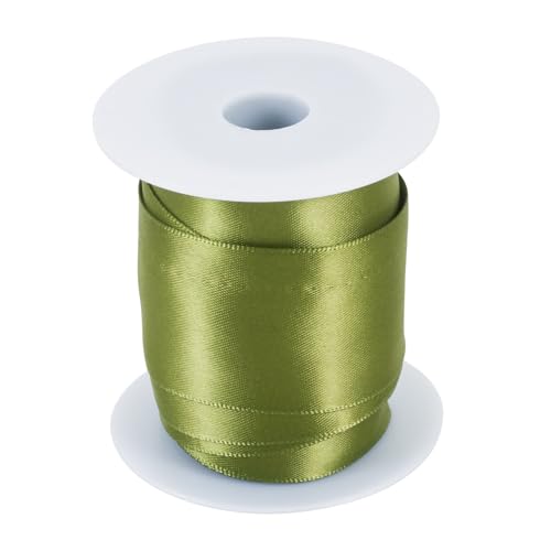 PandaHall Satinbänder, 38 mm, Polyester, grüne Bänder, doppelseitig, Stoffbänder zum Basteln, Geschenkverpacken, Hochzeitskleid, Haarschleifen, 9,1 m von PH PandaHall