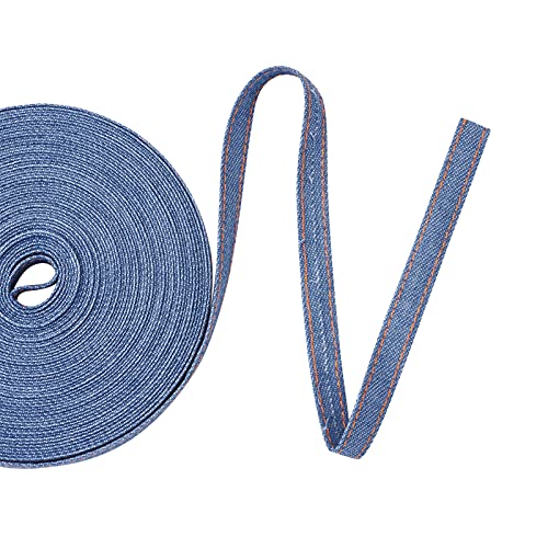 Pandahall 10.9 Yards Stitch Denim Ribbons Denim Ribbon Fabric 0.4 Inch Wide Denim Strips for Crafts Headband Apparel Jeans Bows and Sewing Decorations von PandaHall