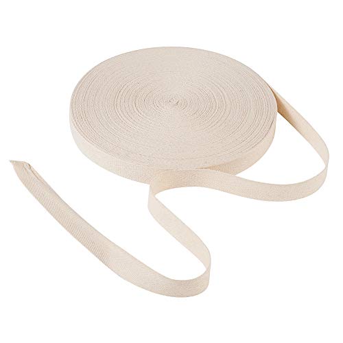 PH PandaHall 50 m Baumwollband mit Fischgrätenmuster, zum Nähen, Basteln, Binden, Geschenkverpackungen, Taschen, Gürtel, Leinen, 20 mm breit von PH PandaHall