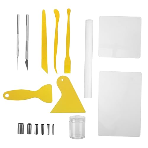 1 Set Schnitzzubehör Handformset Ton Handwerkzeuge Heim Ton Handgefertigte Accessoires Gadgets Für Kinder Werkzeuge Für Kinder Tonwalze Ton Bildhauerwerkzeuge Ton PHENOFICE von PHENOFICE