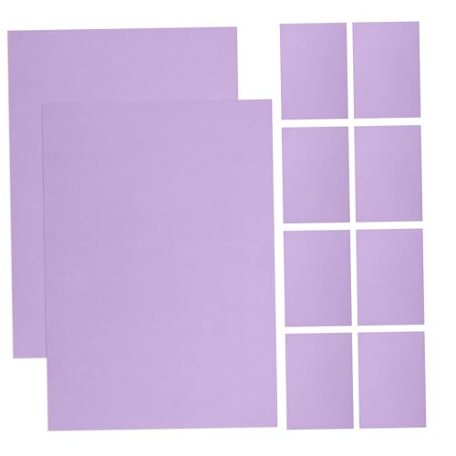 10St Kartenvorrat kartenpapier papier für karten Papierkarton Konstruktionspapier Karton Weihnachten buntes Kartenmaterial farbiges Kartonpapier hartes Papier farbige Pappe Violett PHENOFICE von PHENOFICE