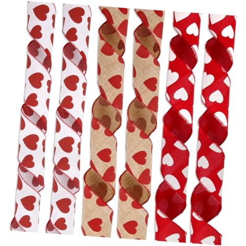 3 Rollen Liebesband seidenband ribbon ripsband verpackungen für geschenksband Schmücken Blumengirlande valentinstag verpackungsband valentinstag geschenkbänder Polyester PHENOFICE von PHENOFICE