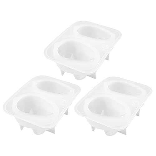 3 Stk Kaninchen Schimmel mousse formen ostern Eisblockform hasenform ausstecher hasen gießform DIY mold werkzeug exquisite Silikonformen Kaninchenmodell aus Silikon Kieselgel Weiß PHENOFICE von PHENOFICE