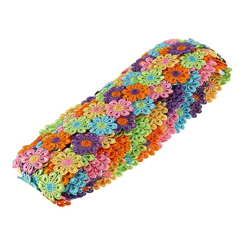 PHENOFICE 1 Rolle 15 Stickerei Dekorative Spitze Blumenband Hut-patch Spitzenstoffband Verschönerung Des Hochzeitskleides Hochzeitsdekorationen Sonnenblumen-aufkleber Das Band Polyester von PHENOFICE