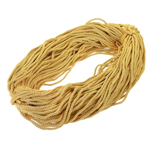 PHENOFICE 1 Rolle Abschluss-ehrenseil Akademische Schnur Graduierungskostümschnur Geflochtene Graduierungsschnüre Schnüre Für Den Abschluss Zubehör Für Die Abschlussfeier Golden Polyester von PHENOFICE