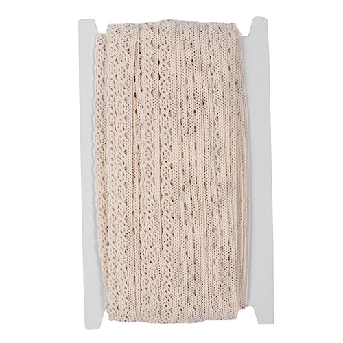 PHENOFICE 1 Rolle Accessoires aus Spitze weiches Baumwollseil Vorhang Leinen trimmen bündeln bettfläsche stillkissen bezüge dekoring Spitzenhandwerksdekor Spitzenbesatz aus Baumwolle Beige von PHENOFICE