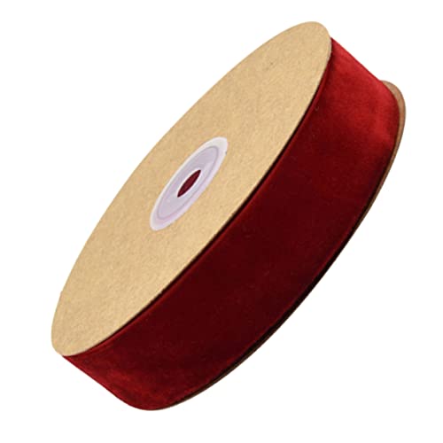 PHENOFICE 1 Rolle Geschenkverpackungsband Hochzeitssatinband Girlandendekor Tüllband Wickelband Geschenkband Spitzenband ribbon bandfeile geschenksband ziehschleifenband festivalbänder rot von PHENOFICE