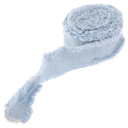 PHENOFICE 1 Rolle Kuchenband Geschenkband Dekoratives Festivalband Geschenkschleifband Zum Verpacken Von Geschenken Partyband Schneidbares Bastelband Paketband Polyester Sky-blue von PHENOFICE