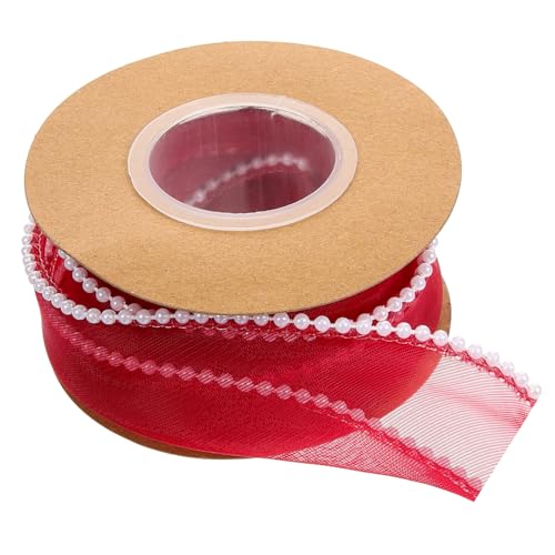 PHENOFICE 1 Rolle Netzband seidenband ribbon wedding decoration bandalette Organza-Spitzenband Weihnachtsbänder hochzeitsgeschenk schönes Paketband Festival-Handwerksband Polyester von PHENOFICE