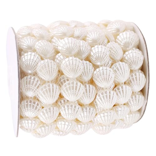 PHENOFICE 1 Rolle Perlen Zur Herstellung Von Vorhängen Armband Muschelperlen Muschelanhänger-set Strandanhänger Zum Selbermachen Diy-perlen Gardinenperlen Muschelperlen Zum Basteln Weiß Abs von PHENOFICE