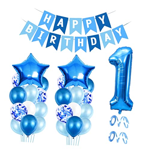 PHENOFICE 1 Satz Ballon jahrestag wandverkleidung Wohnzimmerdekoration hochzeitslaken balongas Szenenlayout-Sprechblasen alles zum Geburtstag-Banner Geburtstagsparty liefert Emulsion von PHENOFICE