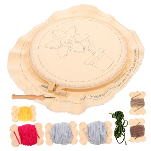 PHENOFICE 1 Satz Bastelwerkzeug Für Kinder Stanzwerkzeug Stickerei-starter-kits Stanzstickset Für Stickformfaden Stanznadel-sticksets Stickrahmen-starter-kit Stickerei-kits Bausätze Colorful von PHENOFICE