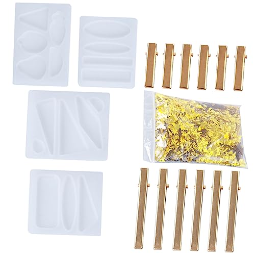 PHENOFICE 1 Satz Haarspangen-set Kopfbedeckungsform Diy Haarnadelform Aus Epoxidharz Haarnadel Schimmel Schmuck-kits Retro-sprühflasche Kopfschmuckform Selber Machen Haarschmuck Kieselgel von PHENOFICE