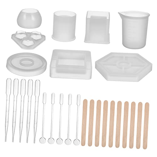 PHENOFICE 1 Satz Kristallsäulenform Diy-untersetzer Molde De Para Resina De Para Gelatinas Kugelform Flüssigkeitstropfer Diy-kits Diy-werkzeuge Pipettentropfer Gießform Kieselgel von PHENOFICE