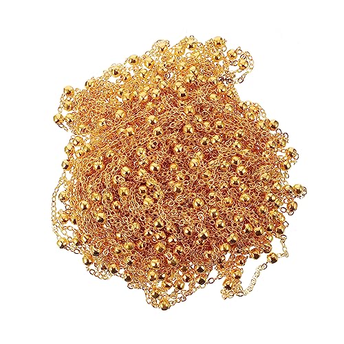 PHENOFICE 1 Satz Kugelkette Golddekor goldene Medaillon-Halskette bescherung weihnachten geldgeschenke weihnachten decor DIY-Kettenzubehör Kupferkette selber machen kupferbeschichtetes Eisen von PHENOFICE