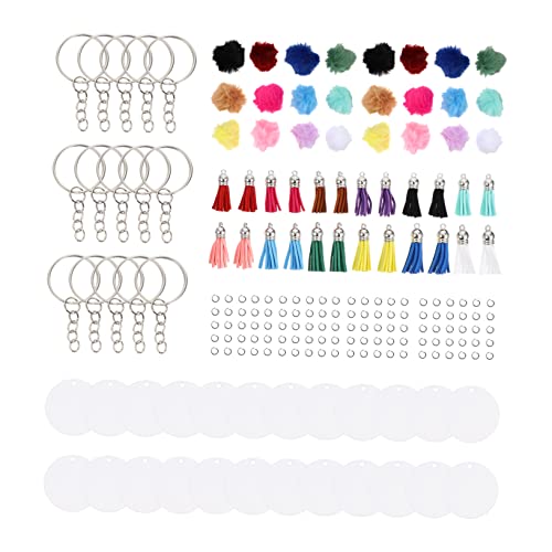 PHENOFICE 1 Satz Schlüsselanhänger Quaste Mini- Lanyard-Set Schlüsselzubehör DIY-Kits acryl platten acrylplatte weinachtsdeko schlusselanheger bastelbedarf caakg DIY zubehör Polyester von PHENOFICE