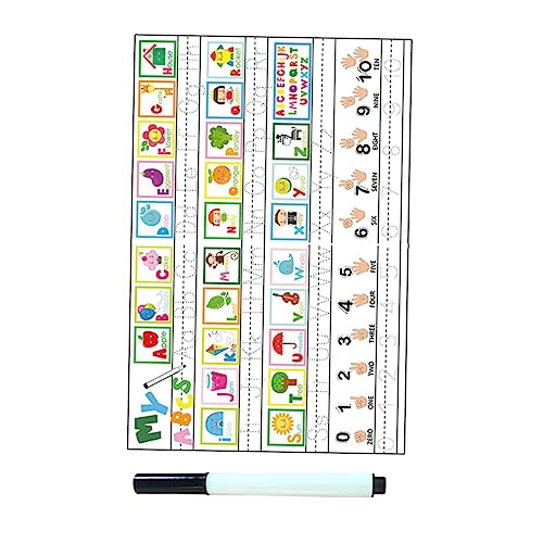 PHENOFICE 1 Satz Wandaufkleber Handschrift-Alphabet-Plakat Buchstabenlernaufkleber Aufkleber Nach Zahlen Wandtattoos Für Kinder Kindergarten-Wand-lernposter Klassenzimmer Aufkleber Brief PVC von PHENOFICE