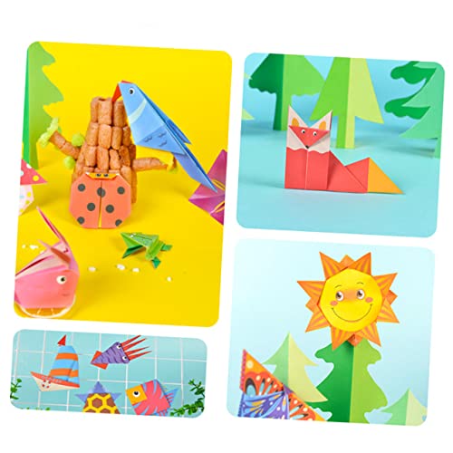 PHENOFICE 1 Schachtel Modezeitungen buntes Faltpapier Papiere falten Tierspielzeug kinder spielset Kinderspielzeug kinder bastelset basteln für kinder quadratisches Papier kreatives Origami von PHENOFICE