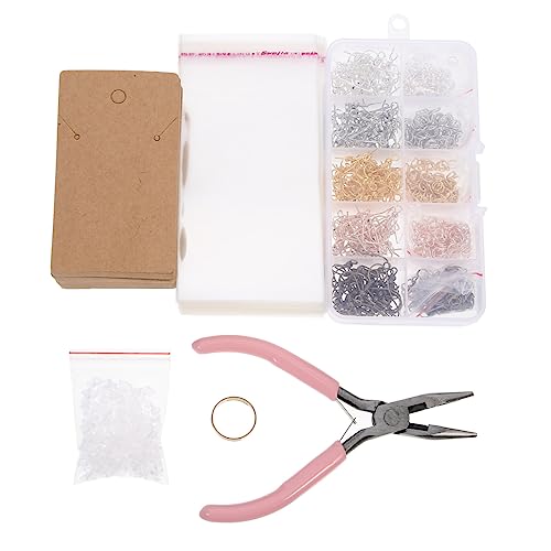 PHENOFICE 1 Schachtel Set zur Herstellung von Ohrringen Perlensets Zubehör zur Herstellung von Ohrringen Ohrring Selber Machen Set diy ohrringe set Ohrhaken selber machen schmuck DIY zubehör von PHENOFICE