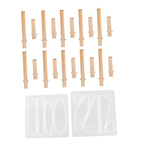 PHENOFICE 1 Set Haarnadel Formen Set Schlüsselanhänger Formen Haarspangen Dekorationen Gussformen Flicken Gummi Formen DIY Haarnadel Gussform Haarspangen Medaillon Epoxidharz Form von PHENOFICE