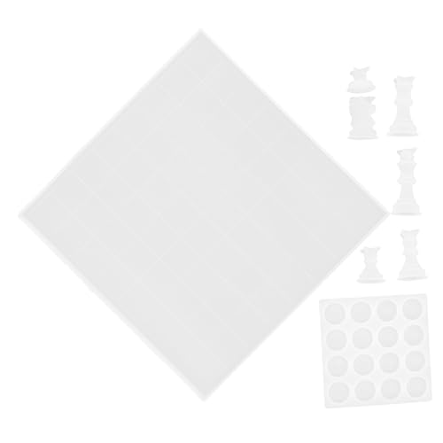 PHENOFICE 1 Set Schachform Schach DIY Formen Zuhause Kunstharz Kunsthandwerk Interessante Schachform Formen Bastelformen Schach Bastelformen Schach Gussformen Silikon Bastelformen von PHENOFICE