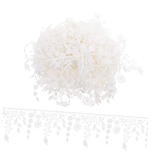 PHENOFICE 1 Stk Spitze wasserlösliche Spitze Spitzenband nähen weißer Spitzenbesatz Blumendekor Curtain decoration Personalized decoration Stickerei-Spitzen-Dekor Spitzenverzierung die Seide von PHENOFICE