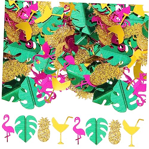 PHENOFICE 1 hawaiianisches Konfetti Tischdekorationen Sommerschmuck hawaiianische Dekorationen Sommerdeko hochzeitsdekoration hochzeits Dekoration Konfetti-Ornament Konfetti streuen Plastik von PHENOFICE