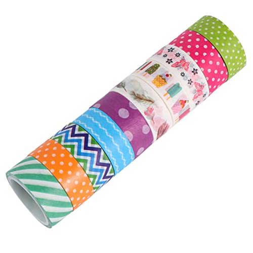 PHENOFICE 10 Rollen Buchalbum Klebeband Medizinisches Klebeband Papierklebeband Selber Machen Washi Tape-aufkleberpapier Bücher Scrapbook-klebeband Dekorativ Diy Washi Tape Abdeckband von PHENOFICE