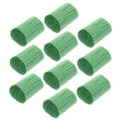 PHENOFICE 10 Rollen Stickgarn für Teppiche Knüpfhaken-Teppich-Sets, DIY-Häkelgarn-Teppiche gewebte Teppiche DIY-Kits deckenplatte deckenpaneel Stickerei-Teppich-Tuch häkeln wolle Acryl Green von PHENOFICE