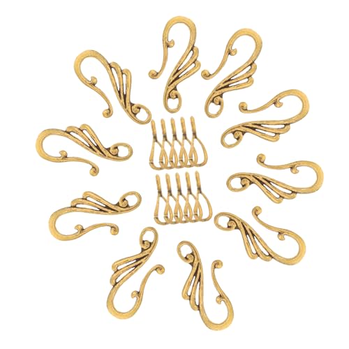 PHENOFICE 10 Sets DIY Knebelverschlüsse Verschluss Haken Knebelverbinder Endverschlüsse Ohrring Charm von PHENOFICE