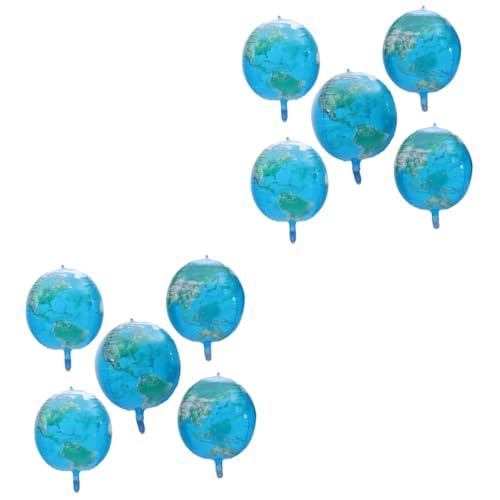 PHENOFICE 10 Stk -Ballon Partyzubehör zum Thema Weltraum Kugelballons Himmelsballon Welt Ballons punderworld swelter Ornament mit Planetenmuster Planetendekorationen PA-Nylon Sky-blue von PHENOFICE