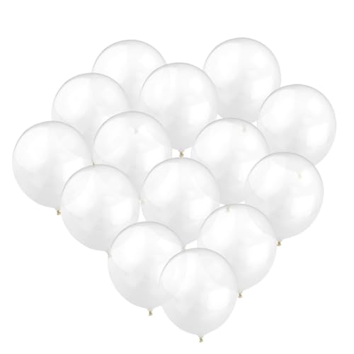 PHENOFICE 100 Stück 10 Zoll Latexballons Weiß Luftballons Für Hochzeitsdekoration Kindergeburtstag Und Partys Ideal Für Kreative Deko Ideen Und Spielspaß von PHENOFICE