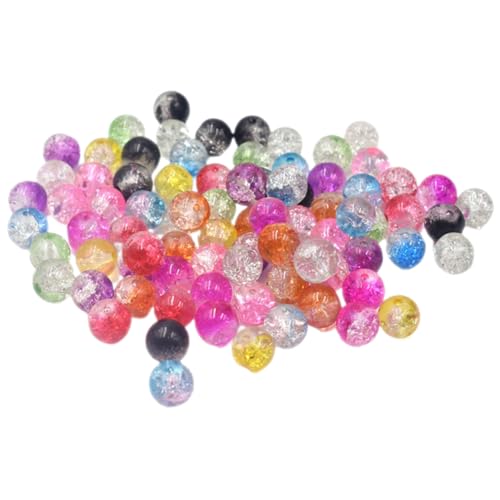 PHENOFICE 100St DIY Schmuckzubehör Perlen bunte Glasperlen Halskettenperlen für die Schmuckherstellung Schmuck lose Perlen sicherheitsglas schmuckperlen armband zubehör Halskette lose Perle von PHENOFICE