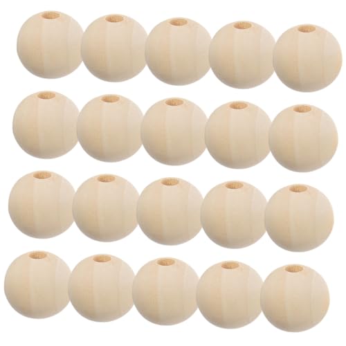 PHENOFICE 100St Holzperlen lochen Armbänder Perlen unvollendete lose Perlen Girlande DIY liefert makramee holzperlen schmuckherstellung holzperlen selber machen Basteln Sie DIY-Perlen von PHENOFICE