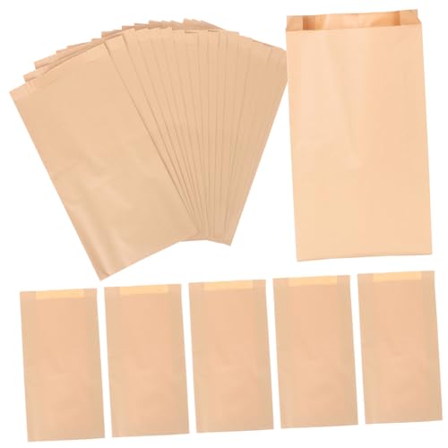 PHENOFICE 100St Kraftpapier Geschenktüte aus Papier Bäckerei Pergamentpapiertüten Brotlaib Taschen Gebackene Snackbeutel Laminierter Brotbeutel kleine Papiertüten Brottüten aus Papier von PHENOFICE