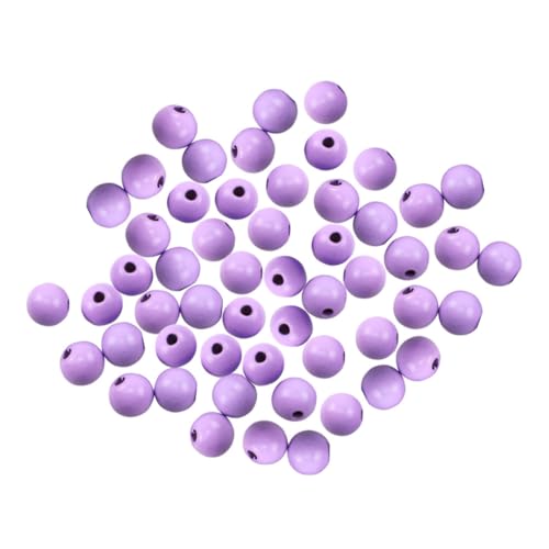 PHENOFICE 100St Massivholzleisten bastelzeug bastelideen bastel material makramee holzperlen natürliche Girlande lose Perlen basteln Girlande aus Holzperlen Schmuckherstellung aus Perlen von PHENOFICE