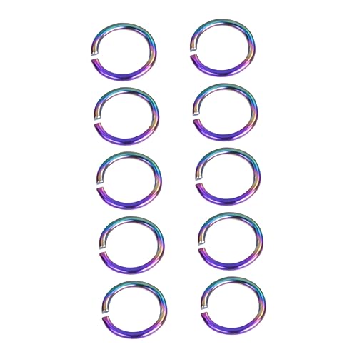 PHENOFICE 100St offener Ring o Verbindungsringe für Armbänder Kette Biegering Piercingschmuck Bulk-Schmuck Sprungring selber machen Biegering zur Schmuckherstellung Rostfreier Stahl Colorful von PHENOFICE